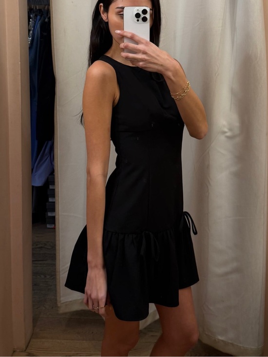 Zara Dresses & Skirts - Zara Black Drop Waist Mini Dress